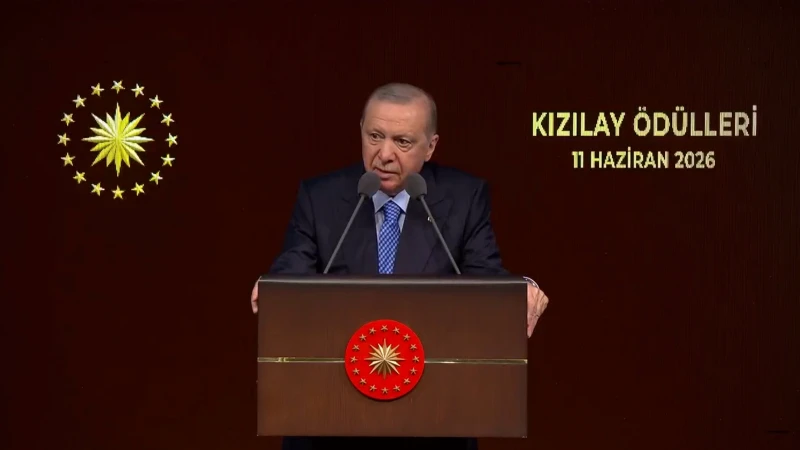 Cumhurbaşkanı Recep Tayyip Erdoğan,Türk Kızılay Ödülleri Töreni'nde açıklamalarda bulundu.